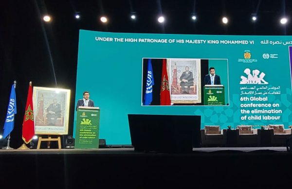 Participation à Marrakech aux travaux de l’OIT sur l’élimination du travail des enfants