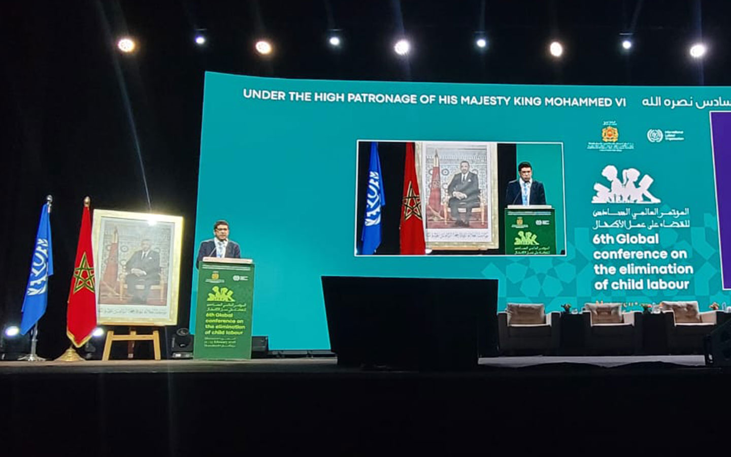 Participation à Marrakech aux travaux de l’OIT sur l’élimination du travail des enfants